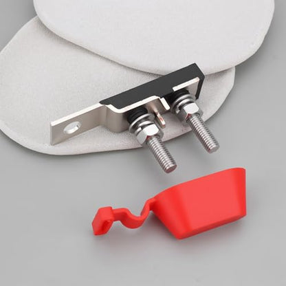 SING F LTD M8 Double Bolt Fuse Holder Dual Terminal Fuse Block 88x20x27mm for Electric Cars