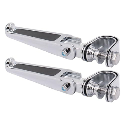 ApplianPar Motorcycle Foot Pegs Rests with U Clamps 1 Inch to 1.25 Inch Anti-Vibrate Engine Guard Crash Bar