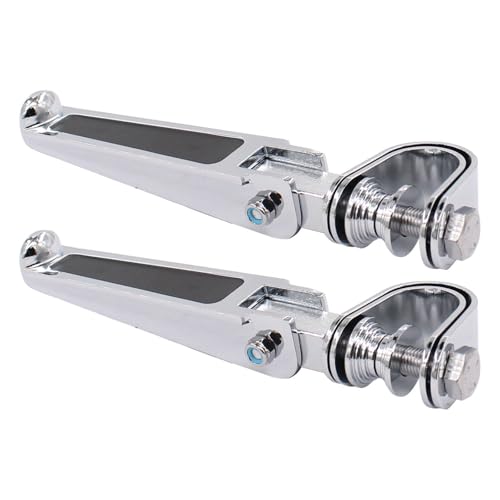 ApplianPar Motorcycle Foot Pegs Rests with U Clamps 1 Inch to 1.25 Inch Anti-Vibrate Engine Guard Crash Bar