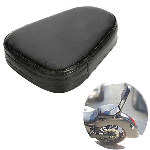 OSAN Universal Motorcycle Synthetic Leather Rear Sissy Bar Backrest Cushion Pad - Black