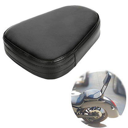 OSAN Universal Motorcycle Synthetic Leather Rear Sissy Bar Backrest Cushion Pad - Black