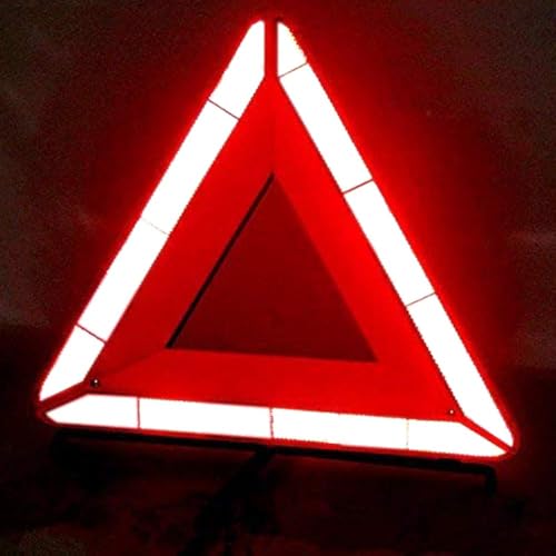 3Pack Emergency Warning Triangle Reflective Warning Road Safety Triangle Kit