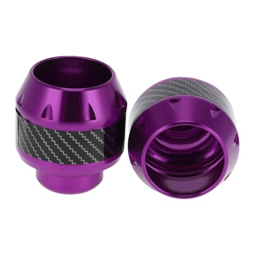 Motorcycle Frame Sliders Falling Protection Wheel Crash Protector Scooter Moped Aluminum Alloy Purple 2 Pcs - color: Purple