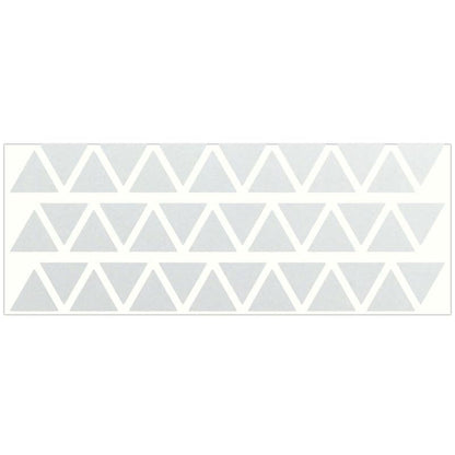 LiteMark Reflective Triangle Sticker for Bike, Helmet, White, 1 Inch - Pack of 42 Pcs - color: White