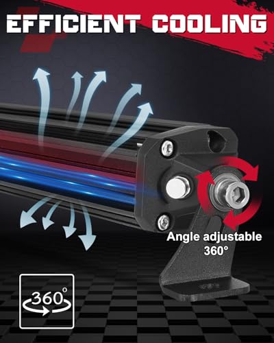 OFFROADTOWN 6 Inch Single Row LED Light Bar 40W 3D Spot Off Road Driving Light Ultra Slim Thin LED Bar Waterproof Work Fog Lights for Trucks UTV ATV Motorcycle Dirt Bike - color: White