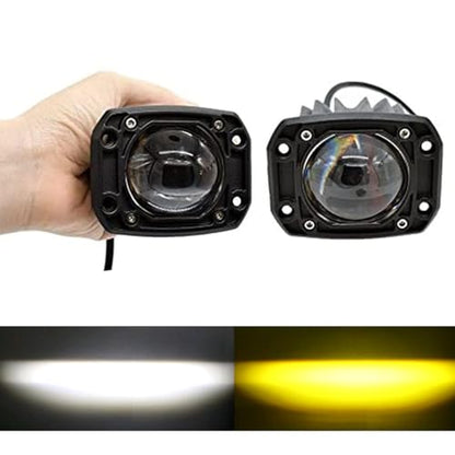 3 Inch Flush Mount LED Pods Light Spot Driving Off Road Light 8D 30W Far & Wide Led Light Bar Cube Lights Offroad Fog Lights Fit for Offroad Trucks ATV UTV SUV Car - color: 2pcs Square