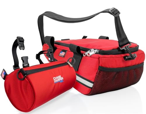 Chase Harper USA - Ruckus Value Pack - 5000LS Under The Seat Bag and 105000 Barrel Bag Combo - Compatible with All Ruckus Model Years With Lowered Frames – Red - color: Red, size: Low Frame Fit, style: Barrel Bag Combo