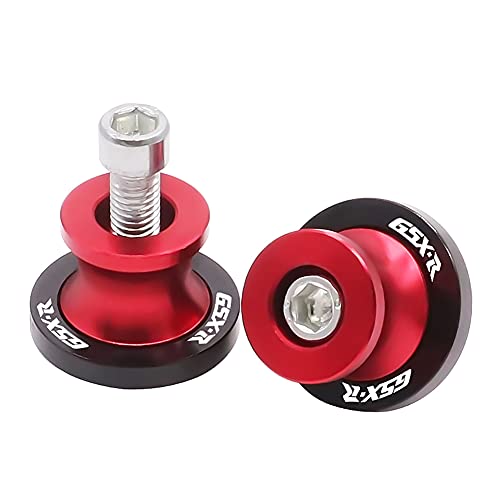Motorcycle Swing Arm Sliders Spools 2pcs 8MM CNC Swing Arm Stand Screw for Suzuki GSXR 125 250 300 600 750 1000 Red - color: Red M8