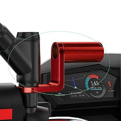 2 Pack Motorcycle Handlebar Extender Mirror Mount Extension Post Extension Bar for Motorcycle Phone Holder Rear View Mirrors USB Charger GPS Headlight Scooter ATV Dirt Bike Ebike Motorbike