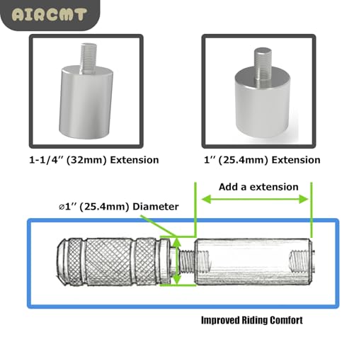 32mm(1-1/4'') Gear Shift Lever Foot Peg Extension with 25mm(1'') Diameter Fits for Harley Davidson,304 Stainless Steel Shifter Peg Extension Spacer,Bolt-On Installation - size: 32mm(Extension), style: 1''(25.4mm) Diameter