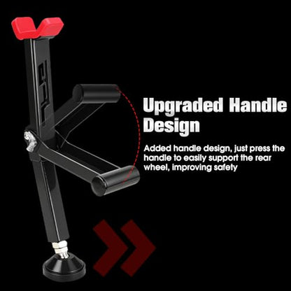 Motorcycle Stand Rear Wheel Stand,Foldable Convenient Dirt Bike Lift Universal for All Most Dirt Pit Bike Motorcycle Naked Cruiser Black - color: Black