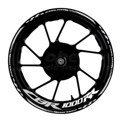 CBR 17 inch Wheel Rim Stickers Decals Tape Compatible with CBR1000RR 2004-2025 Motorcycle Reflective Rim Tapes Sticker Stripe(Grey) - color: Grey