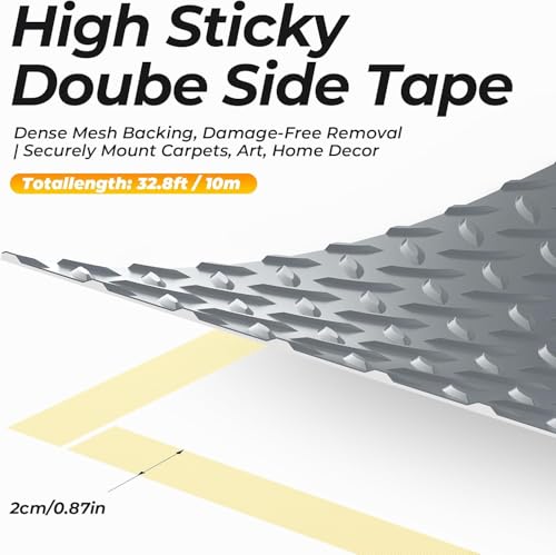 7.8 x 20 FT Garage Floor Mat for Under Car, 2.8mm Thick PVC Garage Flooring Roll, 156 SQFT Non-Slip Diamond Plate Surface, Waterproof & Wear Resistant for Mid-Size SUV, Sports Car