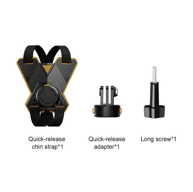 Coyktonty Motorcycle Helmet Mounting Bracket/Magnetic Quick Release Motorcycle Helmet Adapter Bracket for GoPro Hero 12 11 10 9 8 7 6 5/Insta360 Ace Pro/ONE RS/ONE R/Osmo Action 5 Pro/4 3