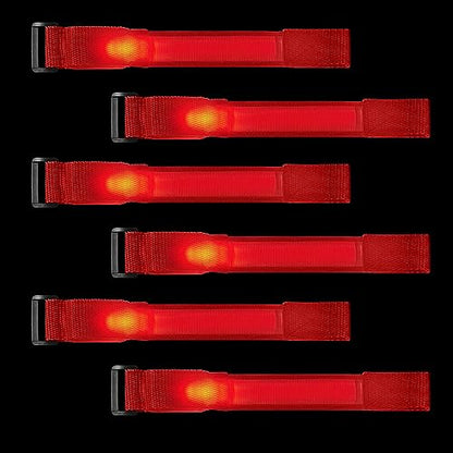M.best 8pcs LED Light Up Bracelets Glow Flashing Wristbands Glow in The Dark Party Supplies for Wedding, Raves, Concert, Camping,Sporting Events, Party Red - color: 8pcs Red