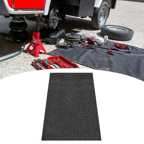 harayaa Oil Drain Splash Pad Oil Change Mat 0.16inch Thickness Heat Resistant Keep Splashproof for Automotive Repair, 90cmx150cm - size: 90cmx150cm