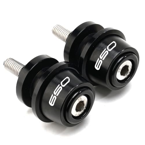 Compatible with 2025 Ninja 650 KRT Ninja650 Z650 RS Z 650 Versys 650 2015-2021 2022 2023 2024 2025 CNC Motorcycle Swingarm Spool Slider Stand Screws (Black) - color: Black