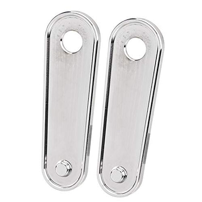 Chrome Motorcycle Rear Passenger Floorboard Foot Peg Frame Plates Compatible for 1993-2023 Harley Electra Road Street Glides Road Kings & Trikes - color: Chrome
