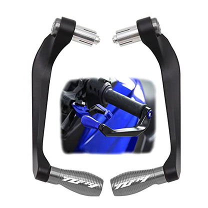 Lever Hand Guard for Y-AMAHA YZF-R1 YZFR1 2000-2023 2022 2021 2020 2019 Motorcycle Universal 7/8" 22mm Handlebar Grips Guard Brake Clutch Levers Handle Bar Guard Protector(Gray) - color: Gray