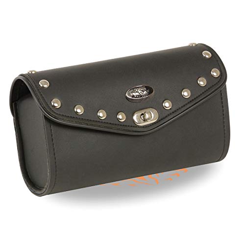 Milwaukee Leather Windshield Bag - PVC Motorcycle Storage w/Turn Lock or Hook Closure - Fits Most Bikes - One Size - color: SH49901-BLACK, size: One Size