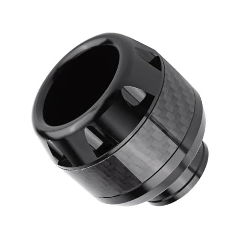 Motorcycle Fork Frame Sliders, Carbon Fiber Front Wheel Protectors for Crash Protection, Black, 1 Pair