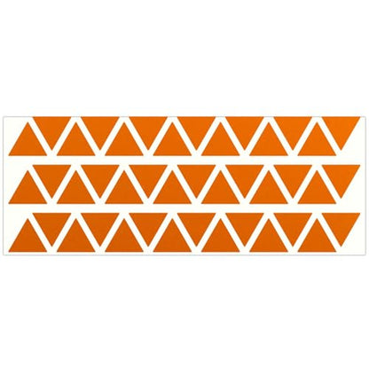 LiteMark Reflective Triangle Sticker for Bike, Helmet, Orange, 1 Inch - Pack of 42 Pcs - color: Orange