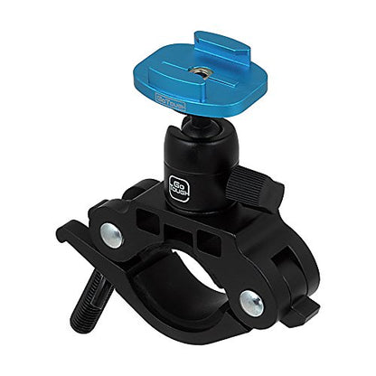 Fotodiox Pro GoTough Racing Mount for Roll Cage and Bars, Motorcycle Front Forks and Handlebars, up to 2.1" Diameter - Compatible with GoPro Hero 1/2/3/3+/4/5/6/7 Cameras with QR Buckle System