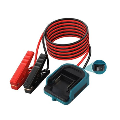Jumper Cable Kit with Switch for Mak.ita 18V Battery, Reinforced Clamps 12AWG 5.9Ft Booster Cable for Car Motorcycle, Compatible with BL1830 BL1840 BL1850 etc. - style: For Mak.ita 18V