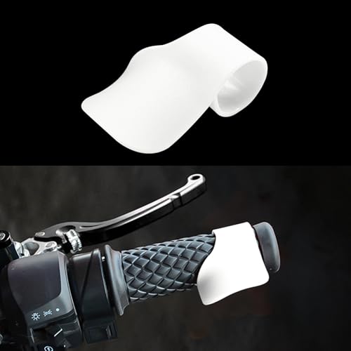 Motorcycle Cruise Control, Throttle Assist, Motorcycle Cruise Assist Grips, Car Accessories Handlebar Oil Control Rocker Rest Accelerator Assistant Universal for 7/8" Handle Bar (White) - color: White