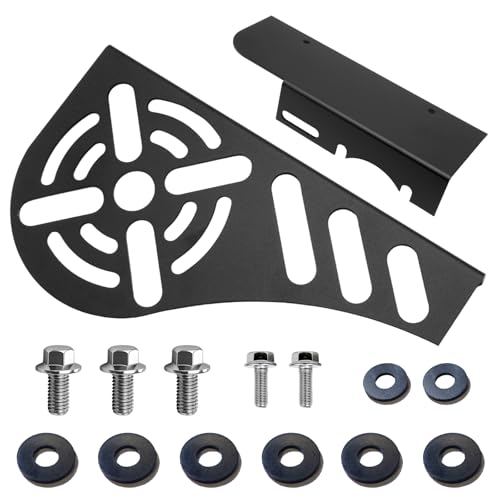 Upgraded Aluminum Mini Bike Clutch Cover Chain Guard Easy Disassembly&Lightweight for Predator 212cc 196cc Clone Engines for Coleman CT200U CT200U-EX CT100 BT200X (Black) - size: Standard, style: Black