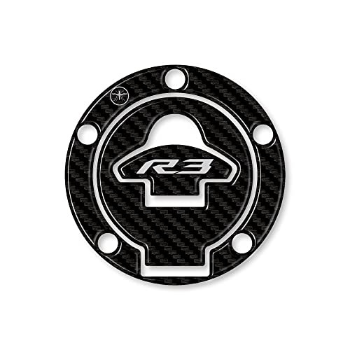 labelbike - 3D Sticker Motorcycle Tank Cap Protection and Decoration in Resin Compatible with Yamaha YZF R3 2015-2018 - size: Tank Cap
