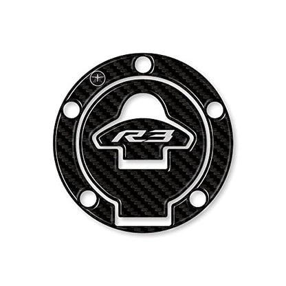 labelbike - 3D Sticker Motorcycle Tank Cap Protection and Decoration in Resin Compatible with Yamaha YZF R3 2015-2018 - size: Tank Cap