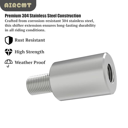 19mm Gear Shift Lever Foot Peg Extension Fits for Harley Davidson - size: 19mm(Extension), style: 5/8''(16mm) Diameter