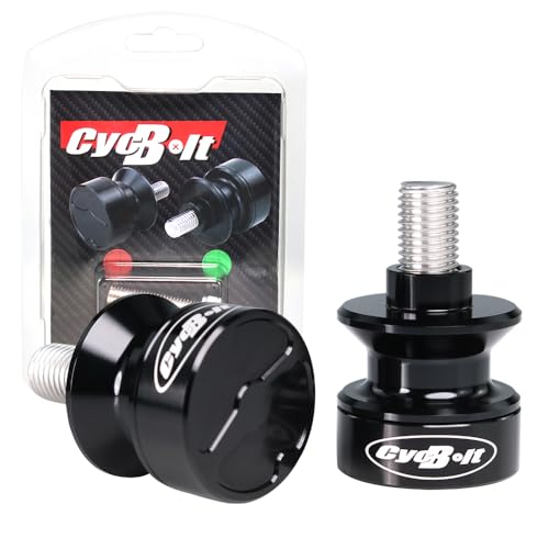 8mm Swing Arm Spools Sliders Universal CNC Black M8 Stand Swingarm Bobbins for All Motorcycle with M8x35 Hole Fit for V-Strom GSX-R 600 GSXR750 GSXR1000 CBR600RR ZX-4RR ZX-6R ZX-10R Z650 Z900 | For All Motorcycle with M8x35 Hole Fit for V-Strom GSX-R 600