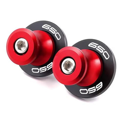 Motorcycle Swing Arm Spools M8 Paddock Slider Stand Bobbins For Z650 RS EX650 Ninja 650KRT 650R Vulcan S 650 VN650 Versys650cc KLE650 2026 2025 2024 Swingarm Spool Accessories (Red) - color: Red
