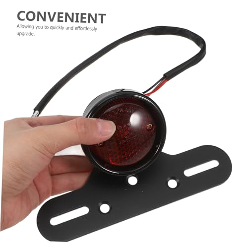 Cabilock Motorcycle Brake Tail Light Rear Led Stop Lamp Retro Design High Brightness Easy Install