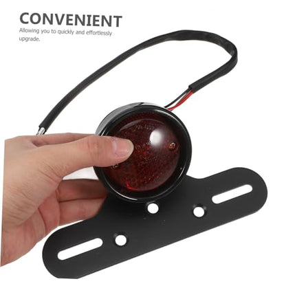 Cabilock Motorcycle Brake Tail Light Rear Led Stop Lamp Retro Design High Brightness Easy Install