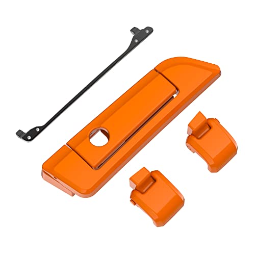 Moto Onfire Baja Orange Tour Trunk Luggage Latches Hinges Fit for AB Harley Touring Razor Chopped King Tour Trunk Luggage - color: Baja Orange