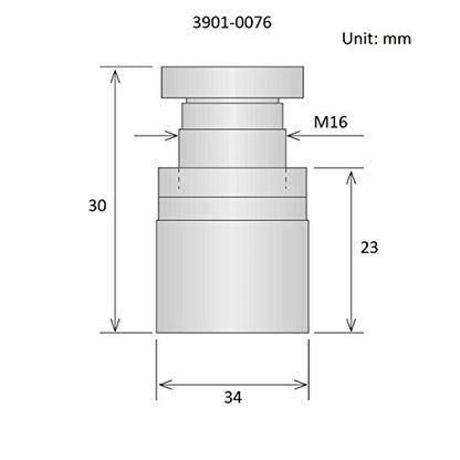 HHIP-3901-0076 Adjustable Screw Jacks (Various Adjustable Ranges 23-30mm to 100 to 140mm) - size: Adjustable Range 23-30mm