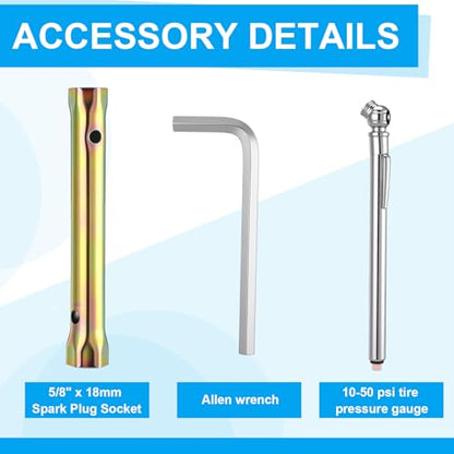 15 Pcs Motocross Tool Kit for Japanese Motorcycles Terrain Vehicles Snowmobiles Include Combination Wrench, Hexagonal Bit, Bits, Sleeve, Screwdriver, Drive T-handle Driver, Drive Adapter