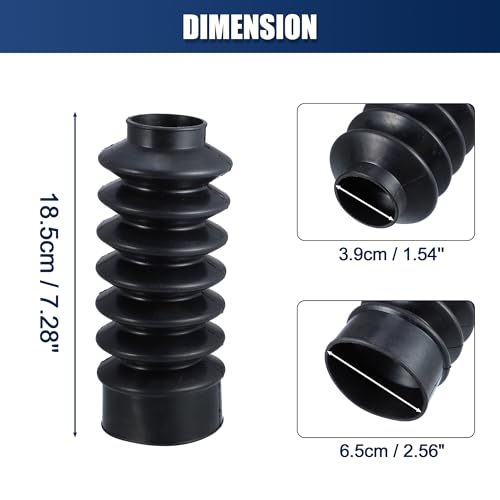 X AUTOHAUX 2 Pcs Motorcycle Front Fork Guards Covers Shock Absorbers Boots 39mm Universal for Harley Sportster XL883 1200 for ATV UTV