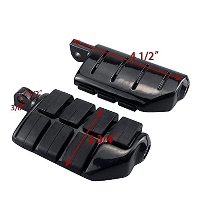 Rear Passenger Footpegs Foot Rests Pedal Mount Fits for Harley Sportster 883 1200 2014 2015 2016 2017 2018 2019 2020 2021 2022,Black - color: Black For Lion Paw Style