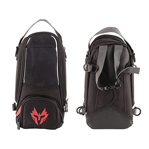 Tank Bag, Magnetic Tank Bag Oxford Fabric High Strength Fuel 4.5L Large Capacity Navigation Package Magnetic Atv for (Red)