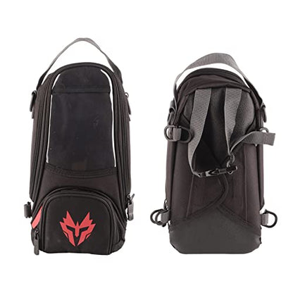 Tank Bag, Magnetic Tank Bag Oxford Fabric High Strength Fuel 4.5L Large Capacity Navigation Package Magnetic Atv for (Red)