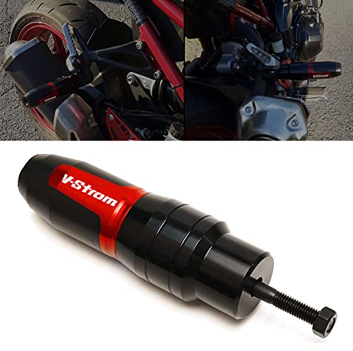 For SUZUKI V-Strom 250 650 1000 DL250 DL650 DL1000/V-Strom1000/XT Motorcycle CNC Aluminum Frame Crash Pad Exhaust Sliders Crash Protector slider - color: red