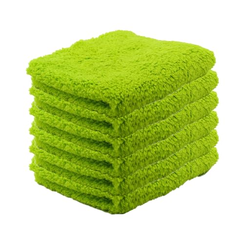 SPEED MASTER 16x16 Cloud 9 Microfiber Towel - Green - 6 Pack - color: Green