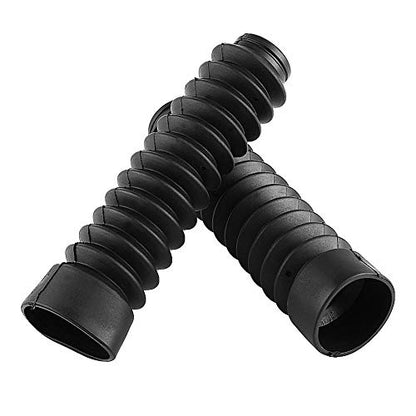 KIMISS Front Fork Cover, 205x42mm Motorcycle Front Fork Cover Gaiters Boots Shock Damping Dust Cover(Black) - color: Black