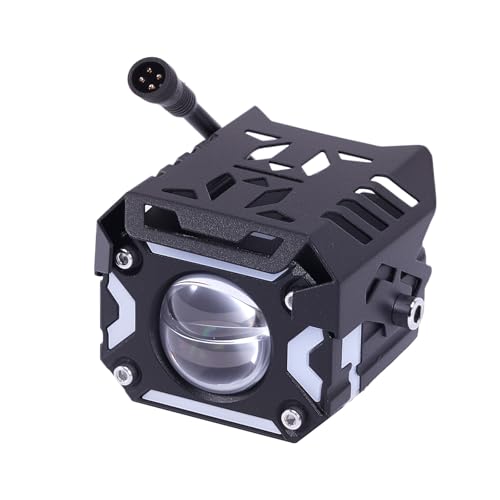 maXpeedingrods Motorcycle Auxiliary Lights with High Low Beam, 10000LM White Amber Driving Fog Lights w/DRL Turn Signal, Waterproof LED Spotlights for Motorcycle, ATV, UTV, Pickup, SUV, Truck, Pair - size: 2.5in