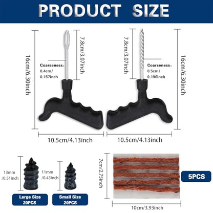 Tire Repair Nail Vacuum Tire Repair Kits Tire Screws Plug Fast Tool Self-Service Suitable for Car Motorcycle Jeep Tire Puncture Repair (50Pcs) - color: 50Pcs