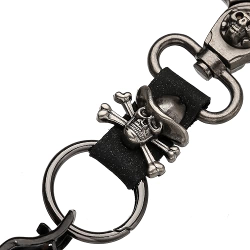 Heavy Duty Glove & Hat Clip with Carabiner, All-Metal Spring Clamp Work Glove Holder for Tool Belt, Harness, Backpack - style: Captain